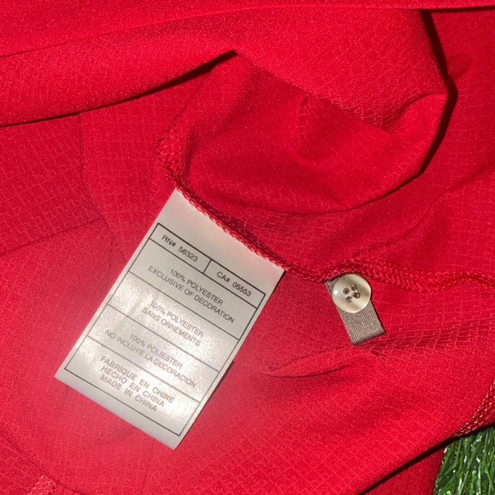 Men's Tiger Woods Collection Red Polo Shirt Nike Fit Dry Large - Picture 8 of 9